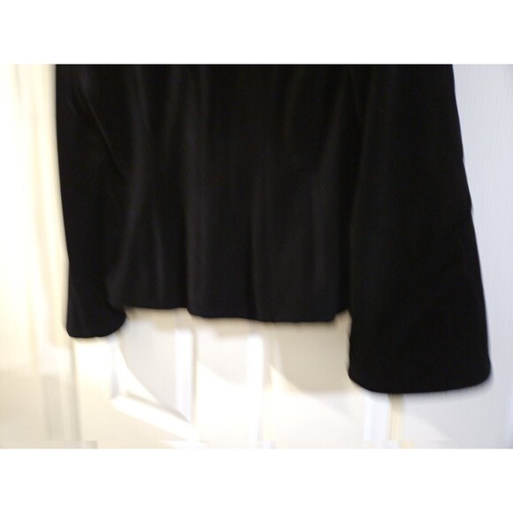 JS Collections Black Soft Velvet Jacket Coat Blazer Special Occasion size 12 - Picture 8 of 8